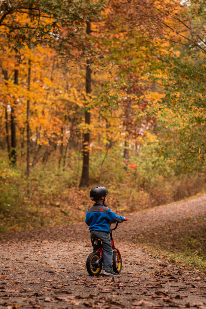 General Dacey trail in shelbyville in the fall